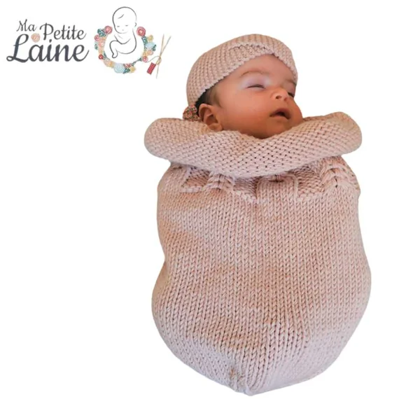 Cocon de naissance en laine mérinos Ma Petite Laine - LOCATION