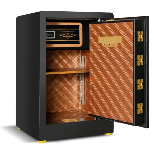 Coffre-fort de 28,31 Litres avec Clavier Numérique et Serrure à Clé avec Armoire Verrouillable Intégrée et Double Clé