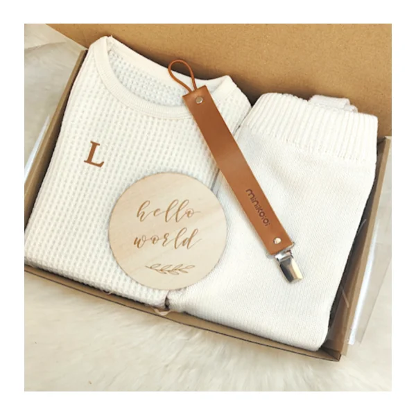 Coffret bretelles écru *