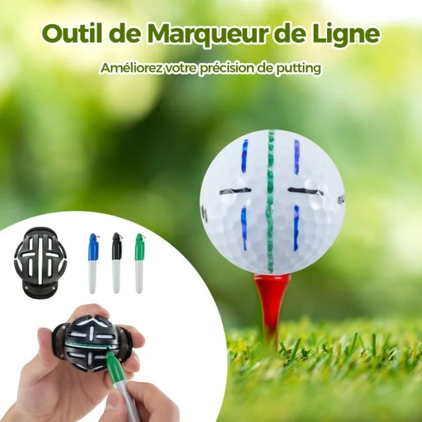Coffret Cadeau de Golf pour Homme/Femme Ensemble Complet d'Accessoires de Golf avec Balles Tees Serviette Ceinture Chapeau Outil de Divot