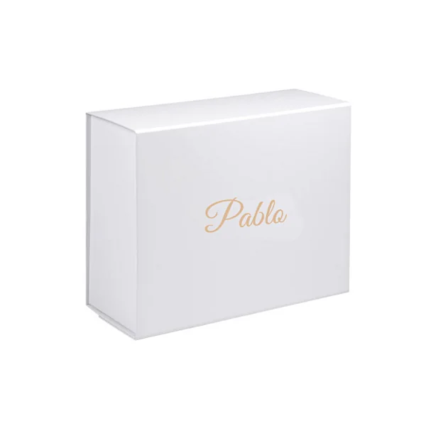 Coffret couverture gaze de coton hochet