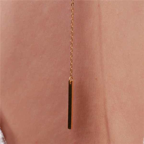 Collier de dos avec coeur et plaque - A porter avec la robe de grossesse et d'allaitement