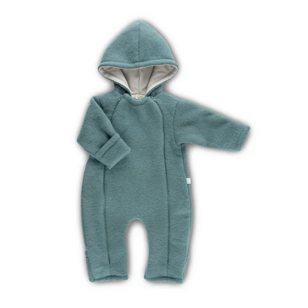 Combinaison pilote bébé en polaire de laine bio - IOBIO by POPOLINI