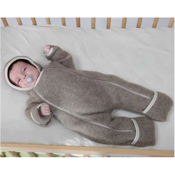 Combinaison pilote bébé en polaire de laine bio - IOBIO by POPOLINI