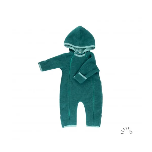 Combinaison pilote bébé en polaire de laine bio - IOBIO by POPOLINI