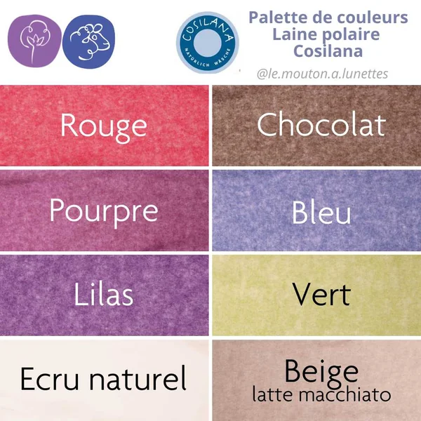 Combinaison pilote en laine polaire bio avec revers - Cosilana