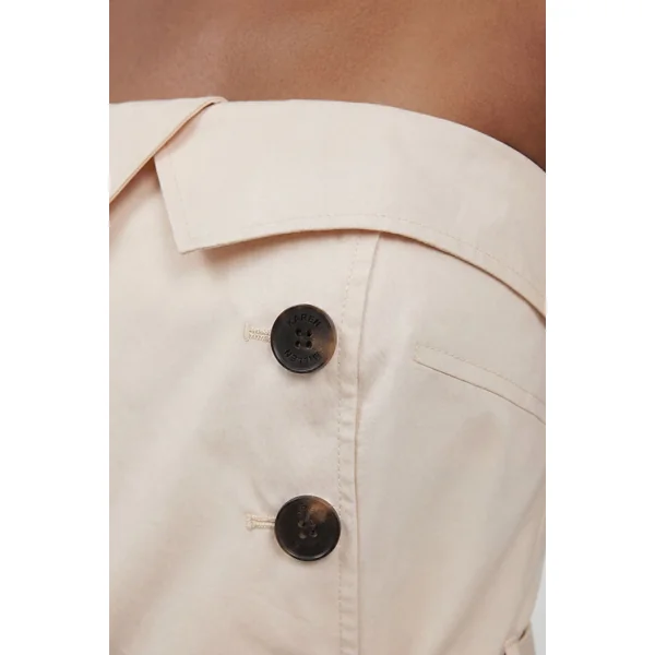 Combinaison-pantalon Bandeau En Coton Façon Trench Cintrée