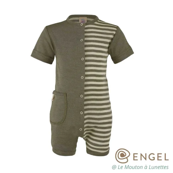 Combishort bébé en laine et soie - Engel Natur