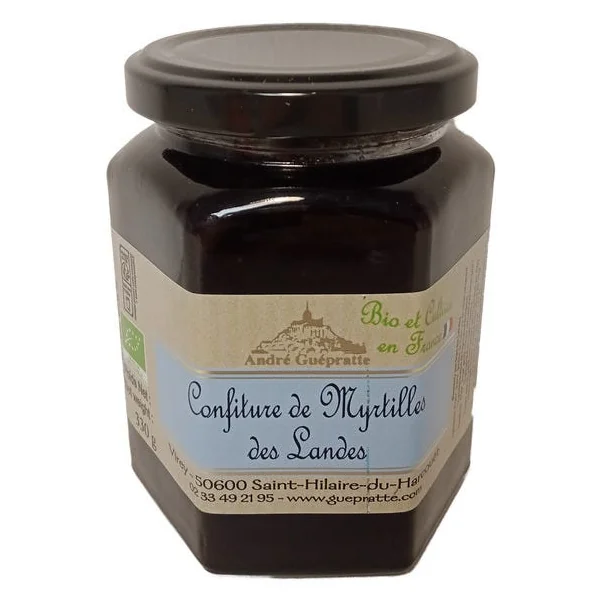 Confiture de myrtilles - 330g