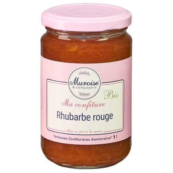 Confiture de rhubarbe rouge - 350g