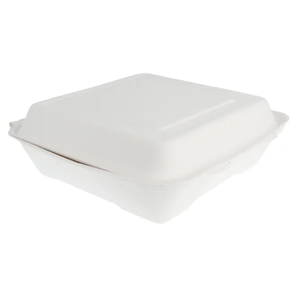 COQUILLES "L" "BIONIC" 22,5x22,5x7,5 CM BLANC BAGASSE (200 UNITÉ) - Garcia de Pou