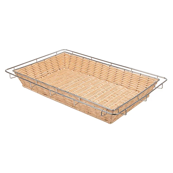 CORBEILLE SIMILAIRE OSIER 58,3x38,6x8,3 CM NATUREL PP (1 UNITÉ) - Garcia de Pou