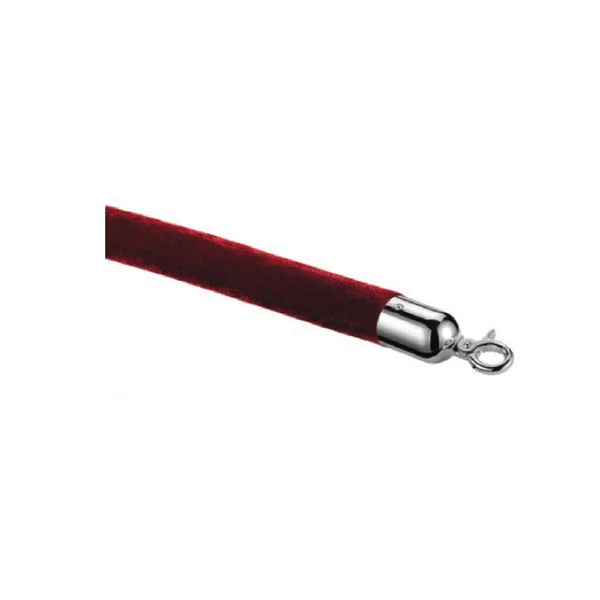 CORDON COLONNE MOBILE ARGENT Ø 3,2x150 CM BORDEAUX VELOURS (1 UNITÉ) - Garcia de Pou
