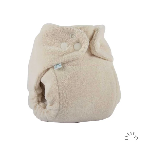 Couche lavable évolutive coton bio POPOLINI MaxiSnap 3-15kg