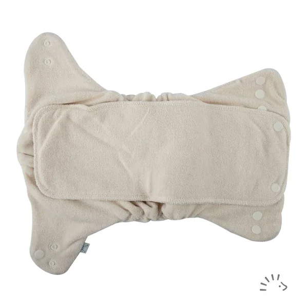 Couche lavable évolutive coton bio POPOLINI MaxiSnap 3-15kg
