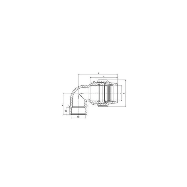 Coude femelle Ø20 15x21-7150