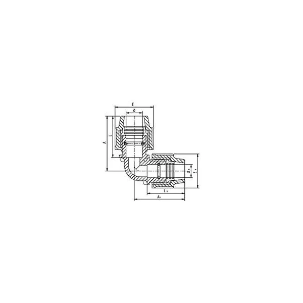 Coude égal Ø25-7050