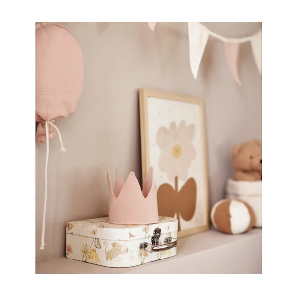 Couronne en gaze de coton Wild rose
