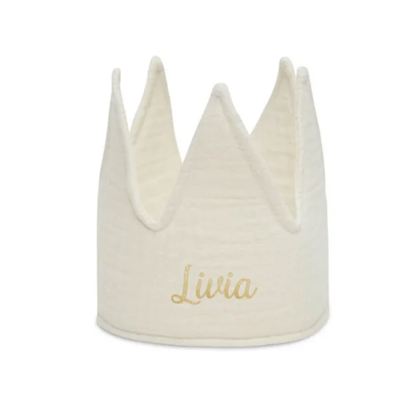 Couronne en gaze de coton écru Party