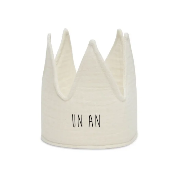 Couronne en gaze de coton écru Party