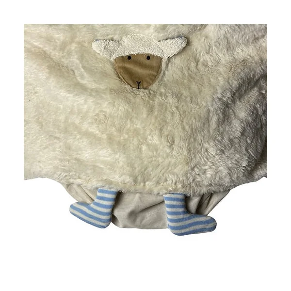 Coussin doudou Mouton en coton bio et rembourrage naturel de millet - Pat & Patty