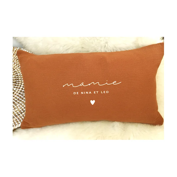 Coussin gaze de coton Mamie (6 coloris)