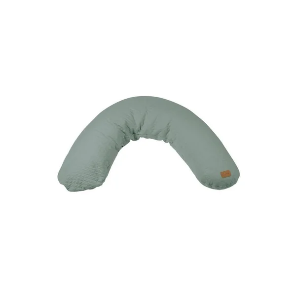 Coussin Grossesse & Allaitement - Fleur de coton - Sauge