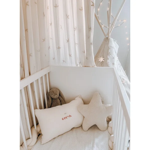 Coussin personnalisé en gaze de coton (6 coloris)