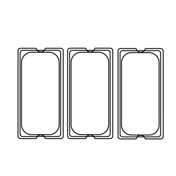 COUVERCLE 1/3 POUR RÉFÉRENCE 181.70/71 32,5x18 CM ARGENTE INOX (1 UNITÉ) - Garcia de Pou