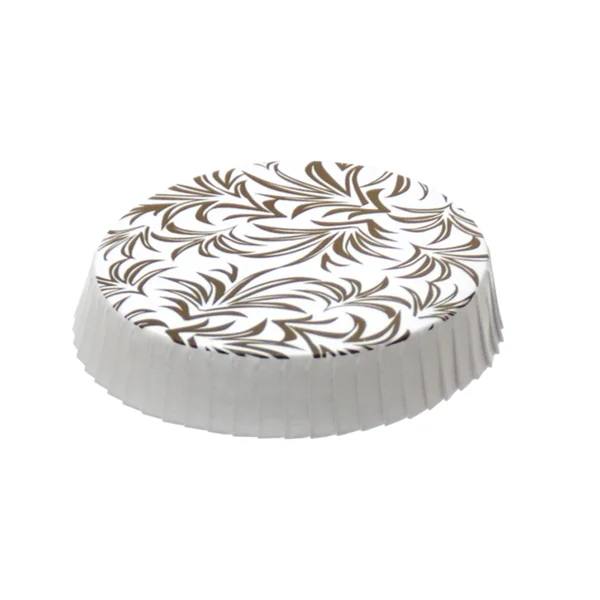 COUVERCLES GOBELETS CHAMBRE Ø 7,5x1,5 CM DORE CARTON (1000 UNITÉ) - Garcia de Pou