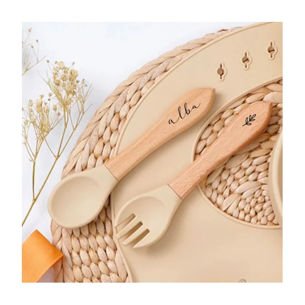 Couverts bébé personnalisables (3 coloris disponibles)