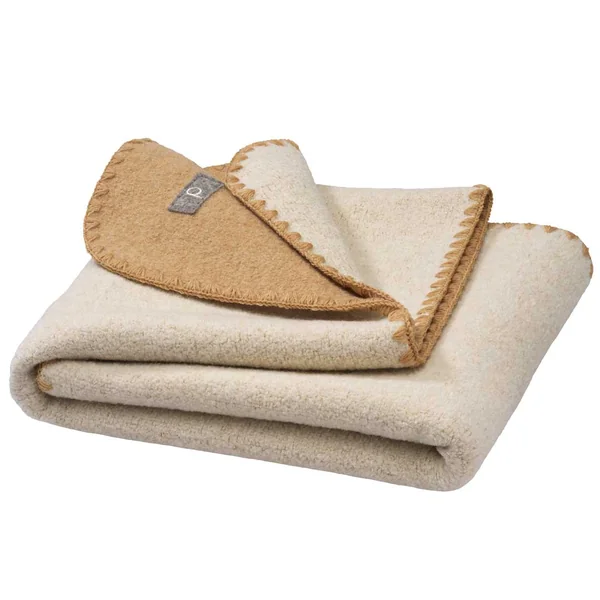Couverture bébé chaude en laine bouillie Bio double-face - DISANA Nouveauté 2025/26