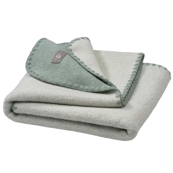 Couverture bébé chaude en laine bouillie Bio double-face - DISANA Nouveauté 2025/26