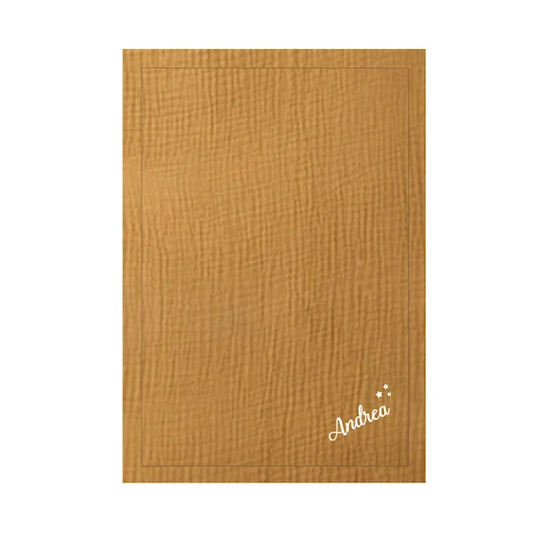 Couverture chaude caramel personnalisée