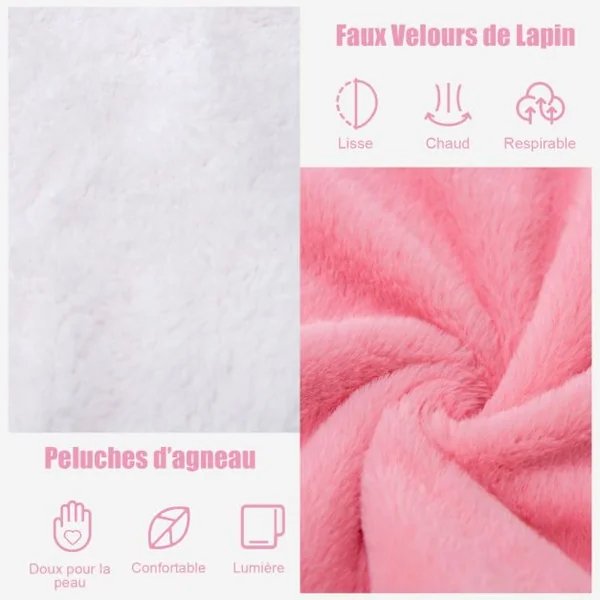Couverture Chauffante Electrique 160x131cm 9 Températures Minuterie D'arrêt Automatique Couverture Double Face Gris