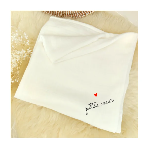 Couverture lange blanc