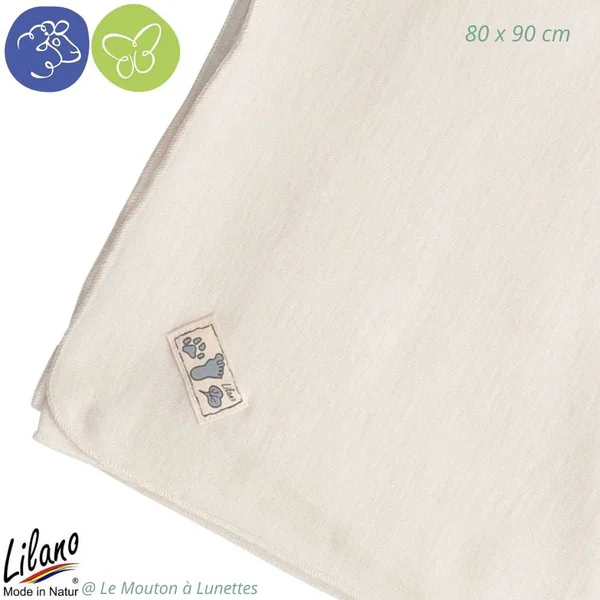 Couverture naissance laine et soie - LILANO