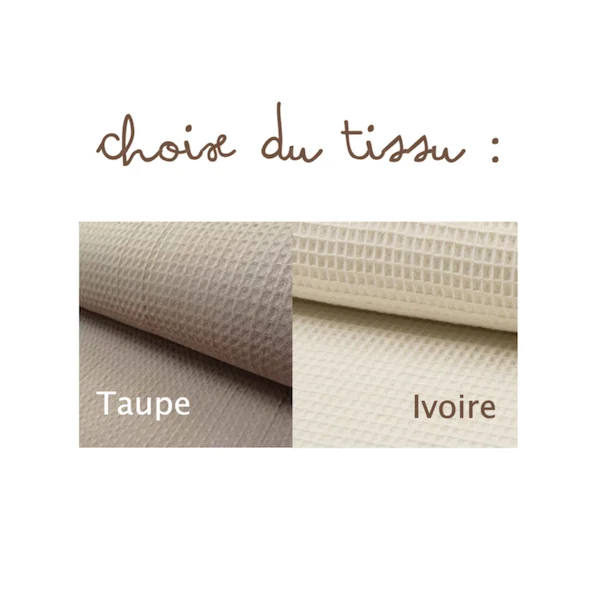 Couverture nid d'abeille personnalisée