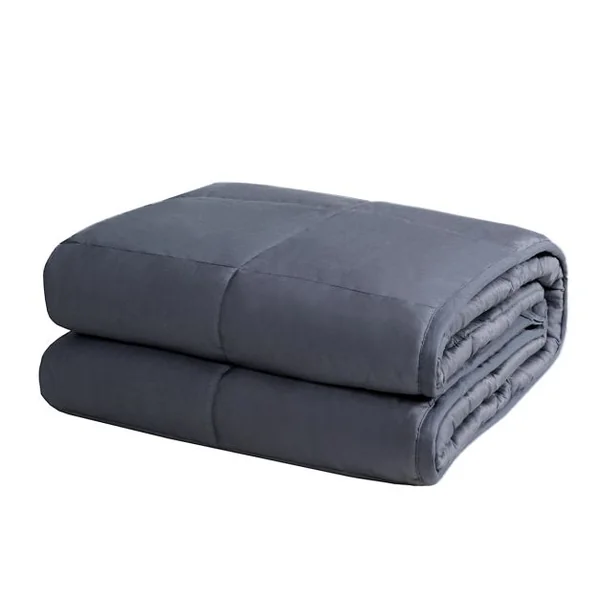 Couverture Pondérée pour Adultes et Enfants du Sommeil Soulager Le Stress Lesté Grise en Tissu de Coton 104 x 152,4 cm