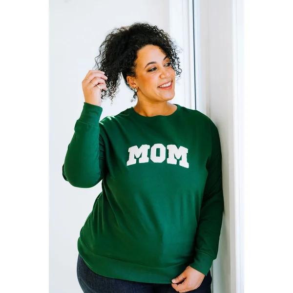 Crewneck MOM - vert forêt