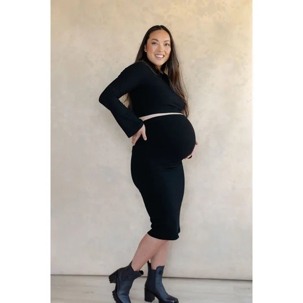 Crop top CHARLOTTE - noir