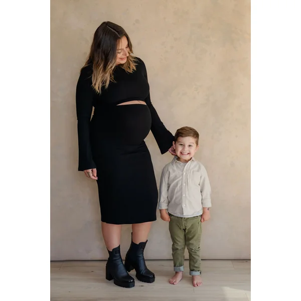 Crop top CHARLOTTE - noir