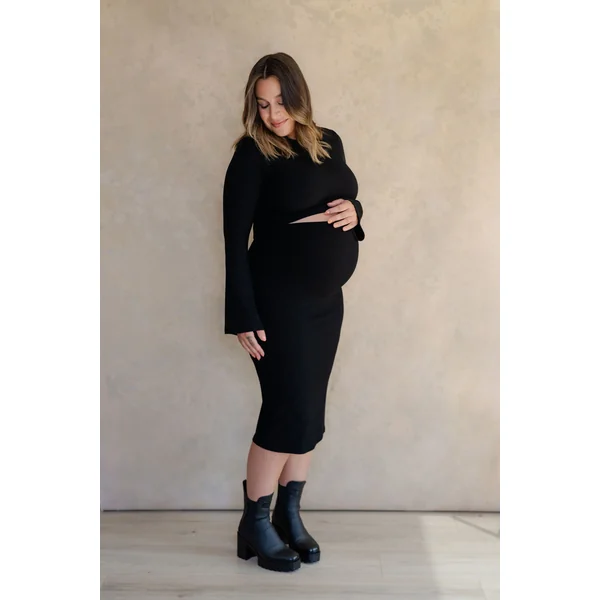 Crop top CHARLOTTE - noir