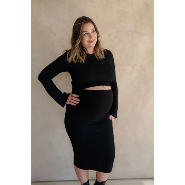 Crop top CHARLOTTE - noir