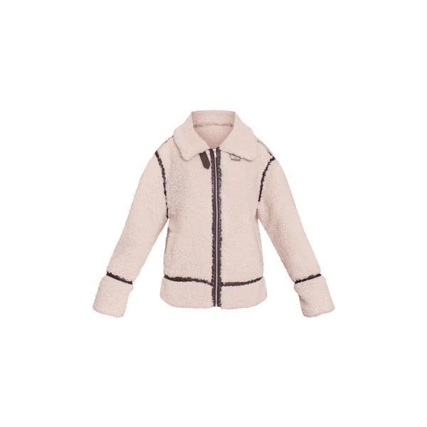 Crème Aviateur Tall À Détails De Panneaux Borg