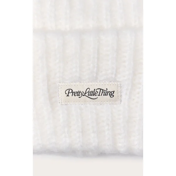Crème Bonnet Côtelé Épais Moelleux
