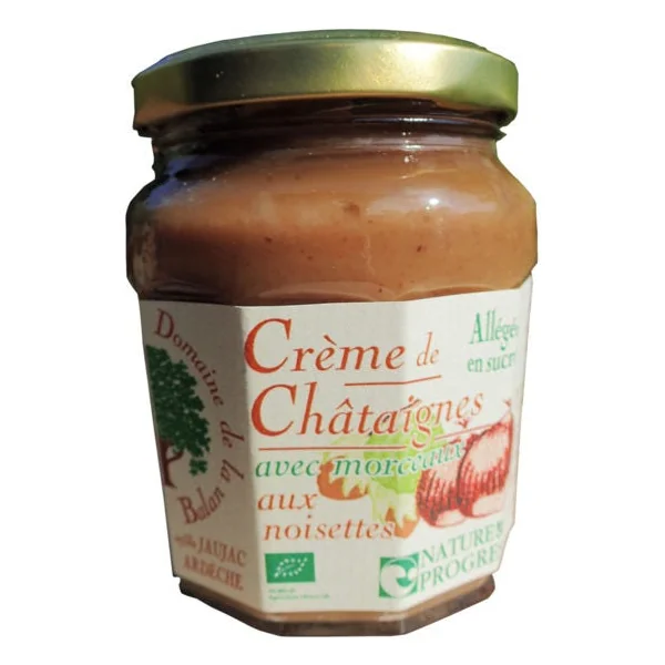 Crème de châtaignes aux noisettes avec morceaux - 250g