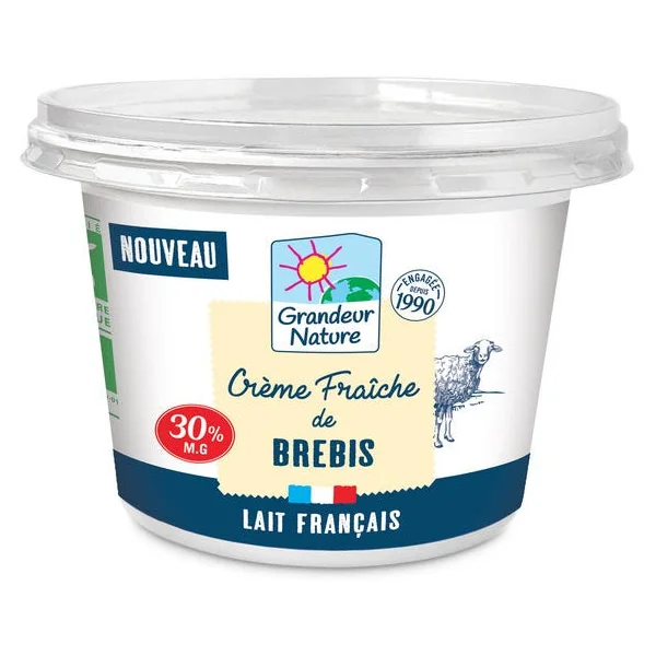 Crème fraîche de brebis 30%MG 200g