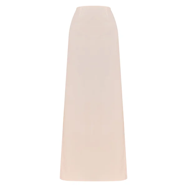Crème Jupe Longue Tissée À Imprimé Fleuri