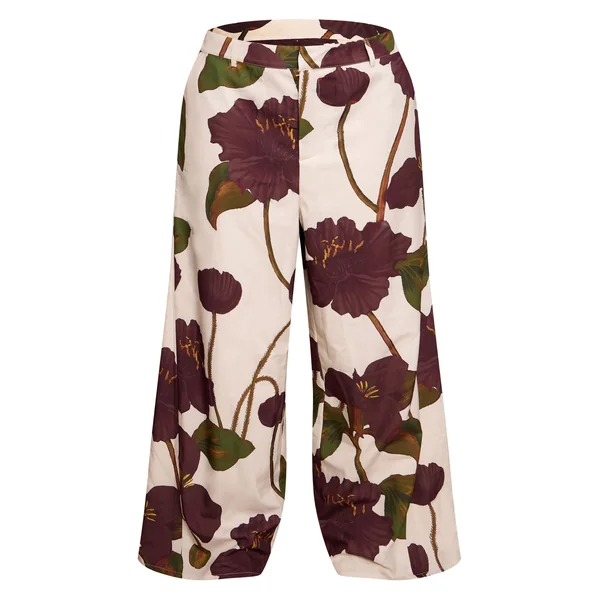 Crème Pantalon Large Taille Haute Tissé Grande Taille Ensemble Coordonné